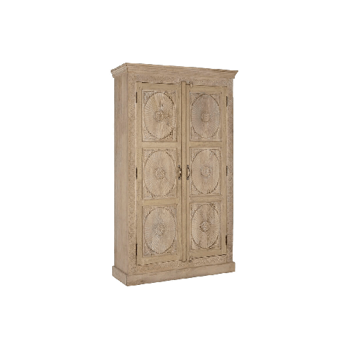 Home ESPRIT Armadio Home ESPRIT Naturale Legno di mango 125 x 43 x 214 cm