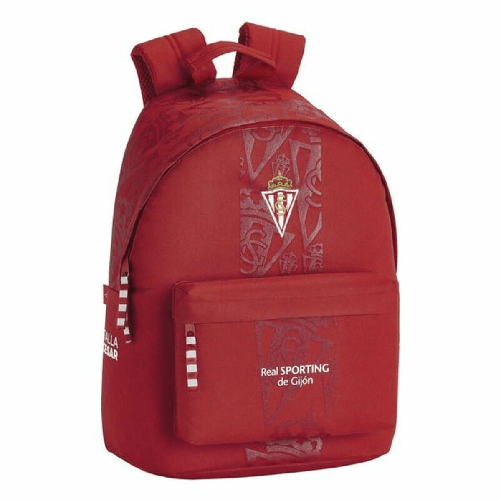 Real Sporting de Gijón Zaino per Portatile Real Sporting de Gijón 14,1'' Rosso 31 x 41 x 16 cm
