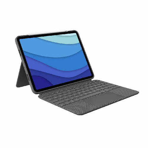 Logitech Custodia per iPad + Tastiera Logitech 920-010145 Grigio QWERTY