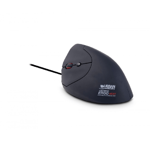 Urban Factory Ergo mouse Ufficio Mancino USB tipo A Ottico 2400 DPI Urban Factory Mouse Urban Factory EML01UF-V2 Nero