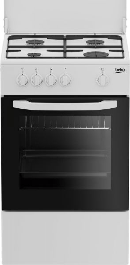 BEKO CUCINA A GAS 4 BRUCIATORI FORNO GAS 54LT 50x50 BIANCO CSG42009DW