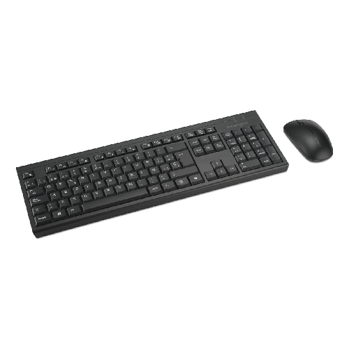 Kensington Set per desktop ricaricabile KM270 EQ - Wireless Kensington Tastiera e Mouse Kensington K75560ES Nero Spagnolo QWERTY