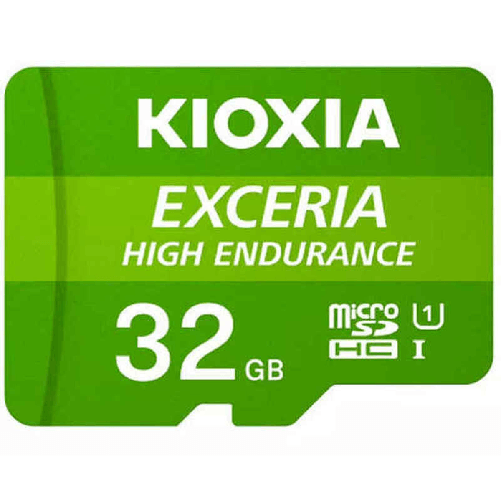 Kioxia Scheda Di Memoria Micro SD con Adattatore Kioxia Exceria High Endurance Classe 10 UHS-I U3 Verde