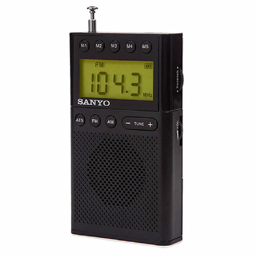 Radio Portatile Digitale Sanyo Nero AM/FM