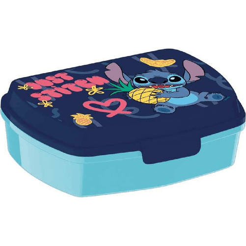 Contenitore per Sandwich Stitch Sweet Azzurro Lilla Poliestere Rettangolare 17 x 5,6 x 13,3 cm