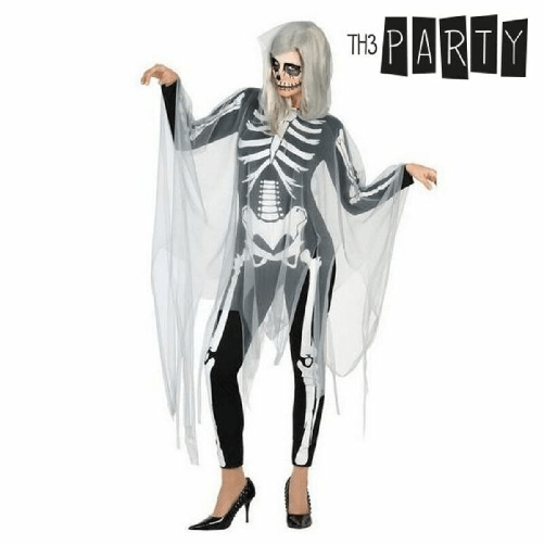 Th3 Party Costume per Adulti Th3 Party Nero Scheletro (2 Pezzi)