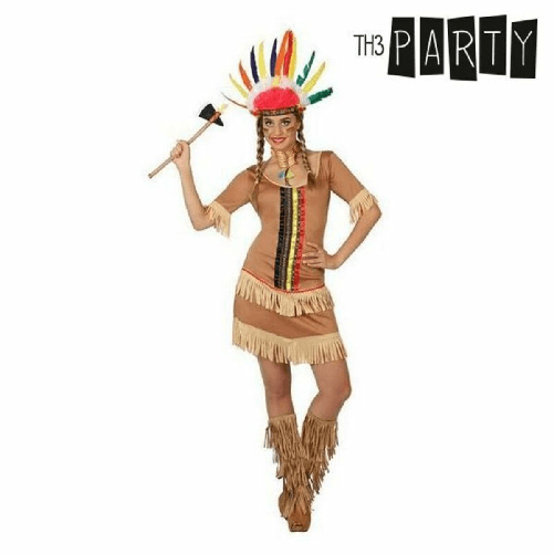 Th3 Party Costume per Adulti Th3 Party Marrone Indiano Americano (1 Pezzi)