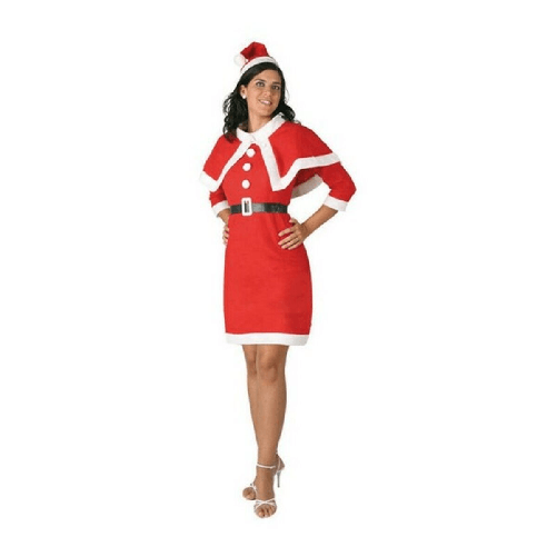 BigBuy Carnival Costume per Adulti 115727 Rosso Mamma Natale