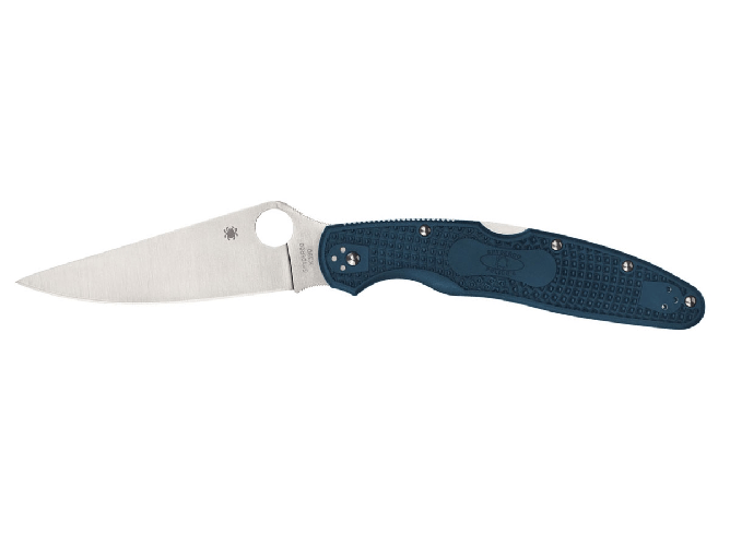 Spyderco Spyderco POLICE 4 BLUE K390 PLAIN C07FP4K390