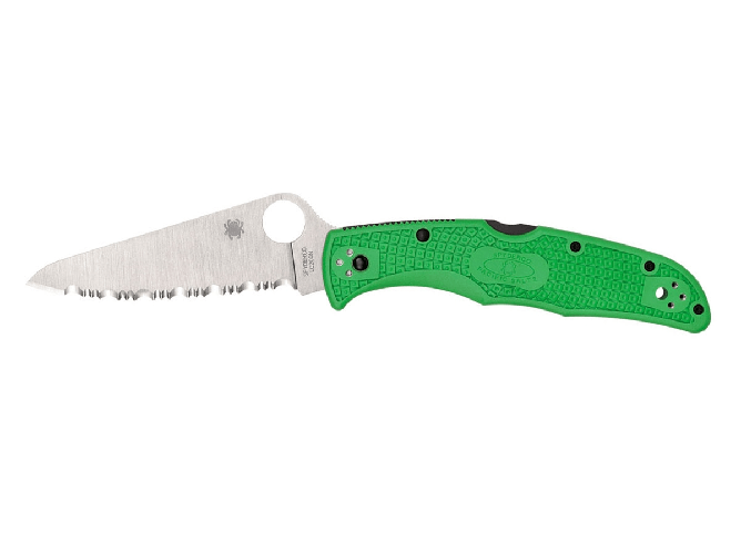 Spyderco Spyderco PACIFIC SALT 2 GREEN LC200N SERRATED C91FSGR2