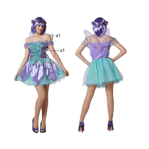 BigBuy Carnival Costume per Adulti Porpora Fata