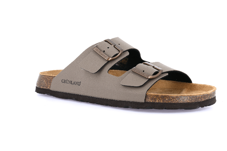 GRUNLAND SCARPE CIABATTE SANDALI UOMO GRUNLAND BOBO Cb3012 40 BEIGE ORIGINALE PE 2025 Colore Beige,Taglia 45