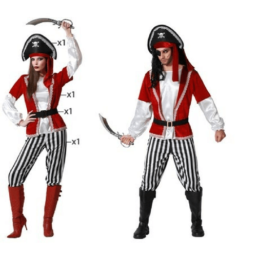 Costume per Adulti Rosso Pirata
