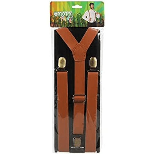 BigBuy Carnival Bretelle regolabili Marrone Arancio