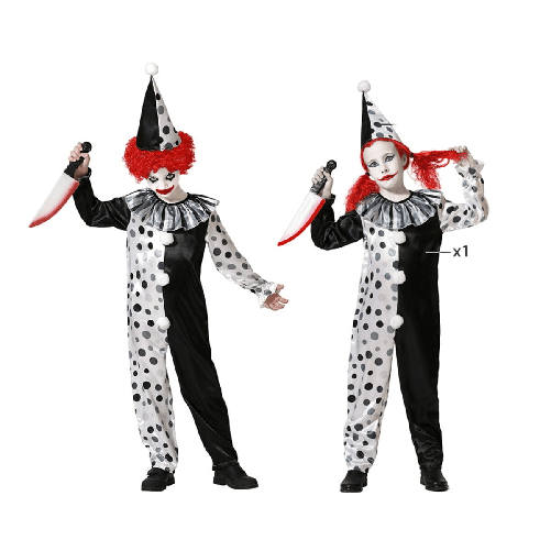BigBuy Carnival Costume per Bambini Grigio Pagliaccio Per bambini