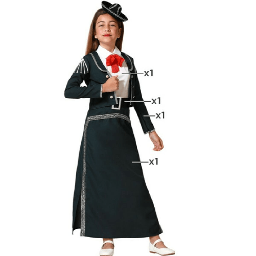 BigBuy Carnival Costume per Bambini Mariachi Bambina