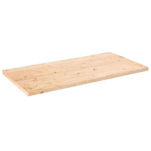 VidaXL Piano Tavolo 110x60x2,5 cm Legno Massello di Pino Rettangolare