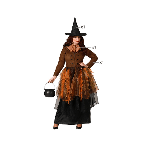 BigBuy Carnival Costume per Adulti Strega XXL