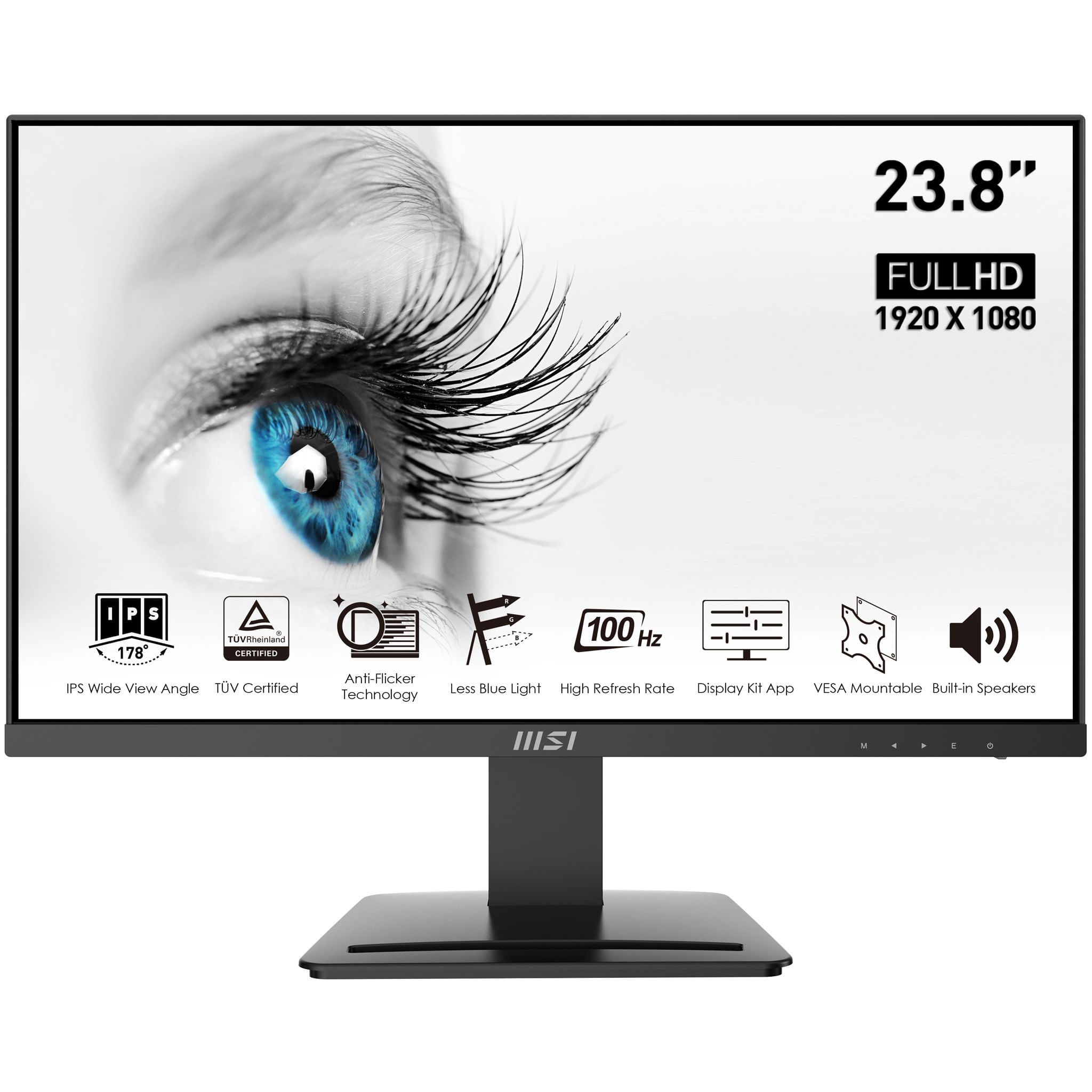 MSI Pro MP243X Monitor PC 60,5 cm (23.8') 1920 x 1080 Pixel Full HD Nero MSI Pro MP243X Monitor PC 60,5 cm (23.8") 1920 x 1080 Pixel Full HD Nero