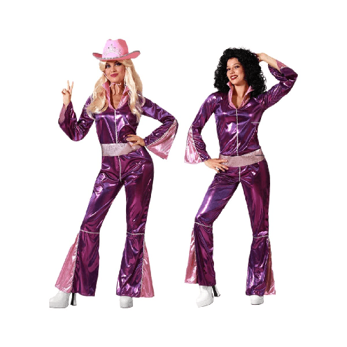 BigBuy Carnival Costume per Adulti Fucsia Disco