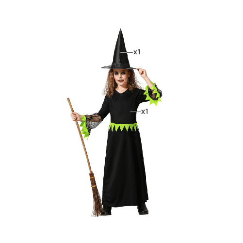 Costume per Bambini Verde Strega