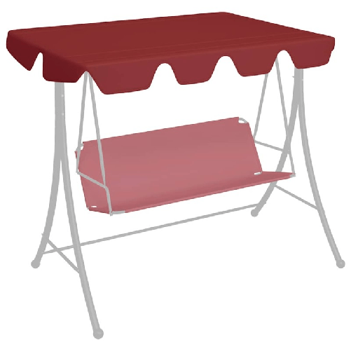 VidaXL Baldacchino per Dondolo Giardino Bianco 150/130x105/70 cm