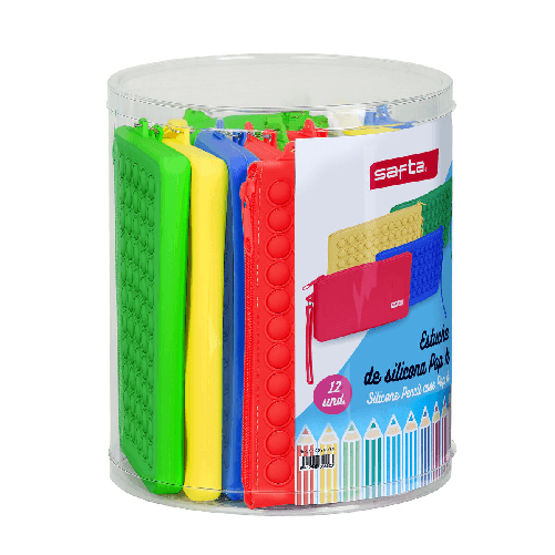 Safta Astuccio Scuola Safta Pop It Piano Multicolore Set (12 Pezzi)