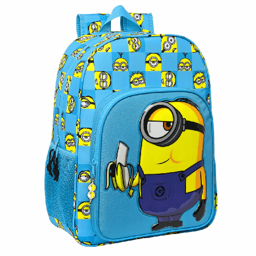Minions Zaino Scuola Minions Minionstatic Azzurro 33 x 42 x 14 cm