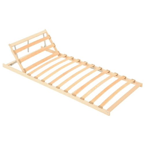 VidaXL Rete a Doghe con 13 Doghe Testata Regolabile 90x200 cm