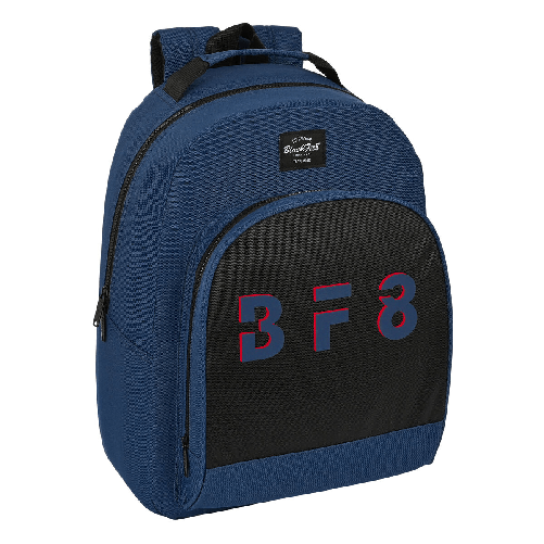 BlackFit8 Zaino Scuola BlackFit8 Urban Nero Blu Marino 32 x 42 x 15 cm