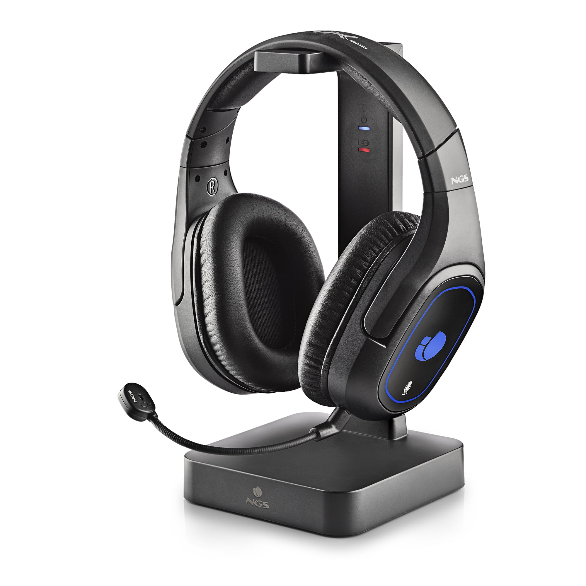NGS GHX-600 Auricolare Con cavo e senza cavo A Padiglione Giocare Micro-USB Nero