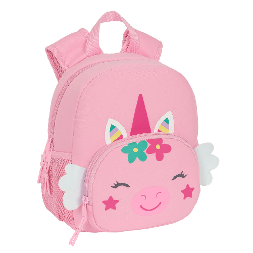 Safta Zaino per Bambini Safta Unicorno Rosa 20 x 25 x 9 cm
