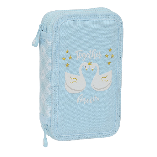 Glow Lab Astuccio Doppio Glow Lab Cisnes Azzurro 12.5 x 19.5 x 4 cm (28 Pezzi)