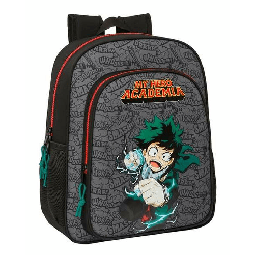 My Hero Academia Zaino Scuola My Hero Academia Nero 32 X 38 X 12 cm