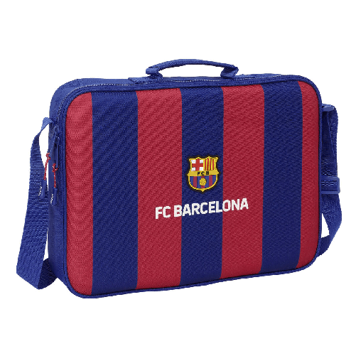 F.C. Barcelona Zaino Scuola F.C. Barcelona 24/25 Rosso Granato Blu Marino 38 x 28 x 6 cm Portafogli