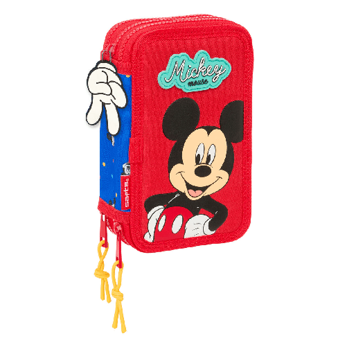 Mickey Mouse Clubhouse Plumier Triplo Mickey Mouse Clubhouse Good day Azzurro 12,5 x 19,5 x 5,5 cm 37 Pezzi