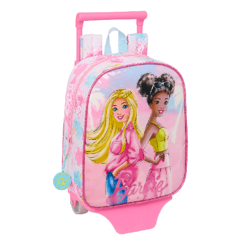 Barbie Trolley per la Scuola Barbie Painterly Rosa Blu cielo 22 x 27 x 10 cm