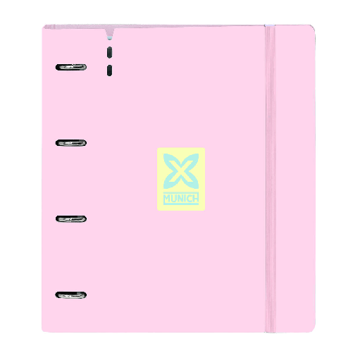 Munich Raccoglitore ad anelli Munich Candy Rosa 27 X 32 X 4 cm