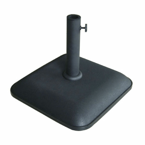 Marbueno Base Ombrellone Quadrato Cemento 45X45X7,3 cm 25KG Nero Giardino 10458