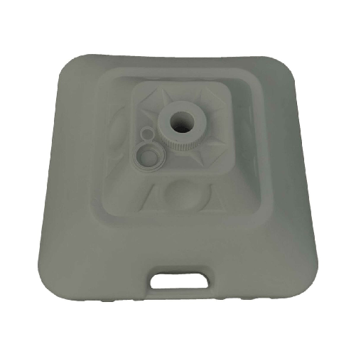 Marbueno Base Ombrellone Quadrato Plastica 45x45x27 cm 30L Bianco Giardino 10498