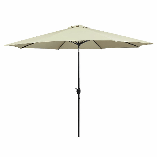 Marbueno Ombrellone Acciaio 8 Stecche D300 cm Poliestere Beige Giardino Piscina 10486