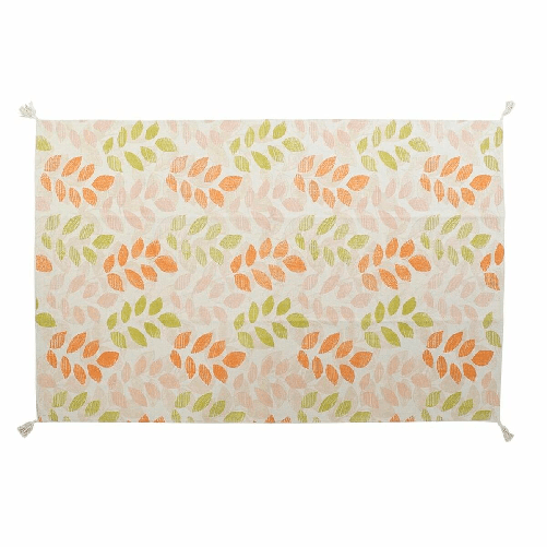 DKD Home Decor Tappeto DKD Home Decor Beige Multicolore Foglia della pianta (160 x 230 x 1 cm)