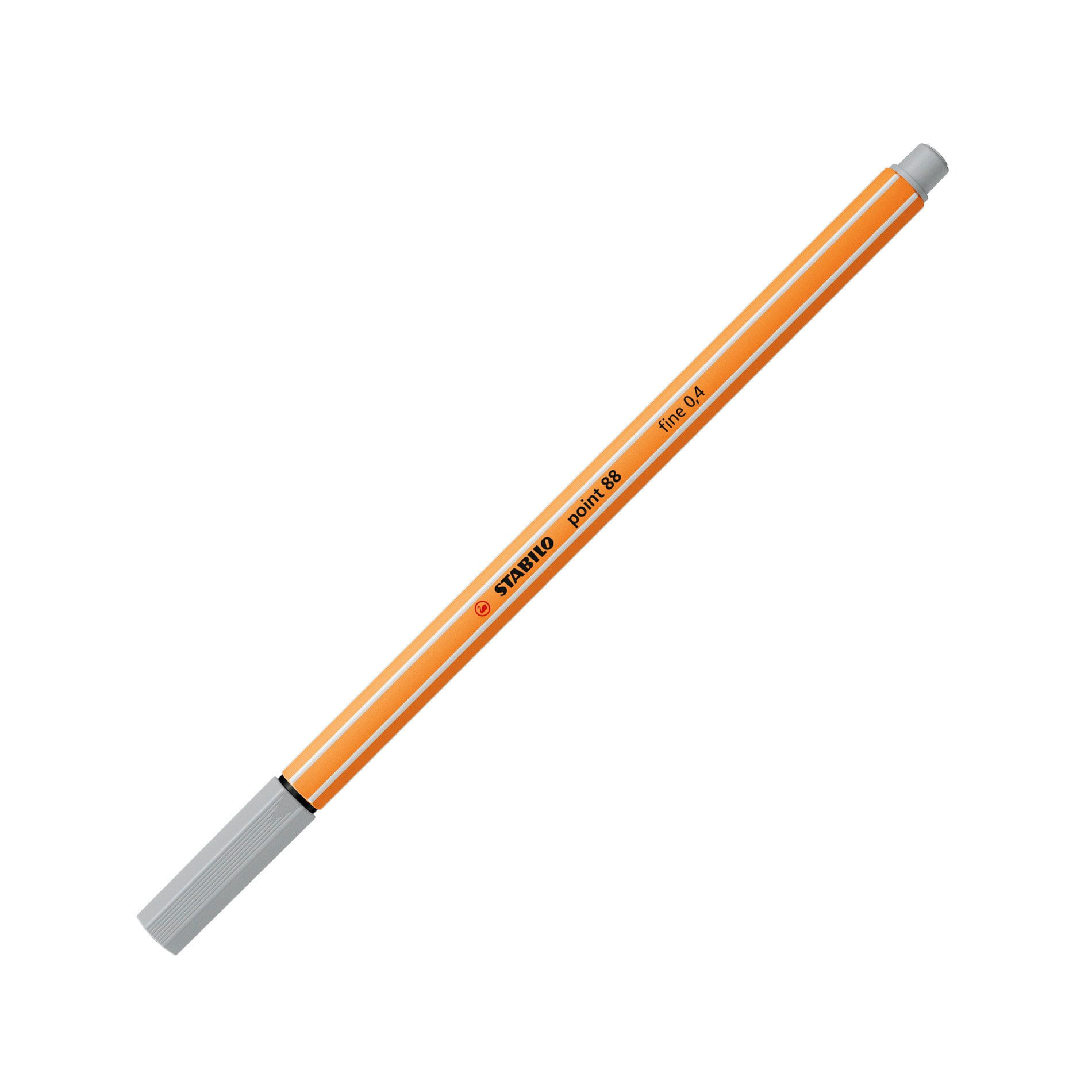 Stabilo Punto di stabolo 88 Marker di punta in fibra fine - Storm 0,4 mm - Base d'acqua - colore grigio