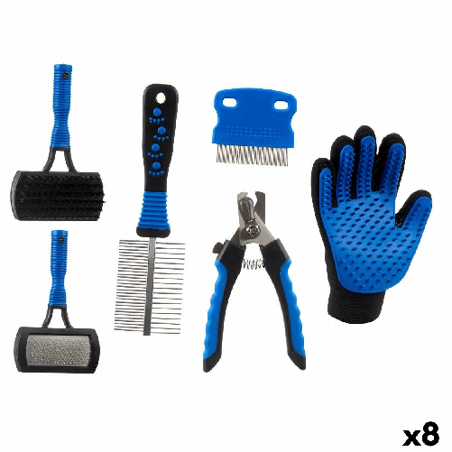 Mascow Set di igiene Animali Domestici Azzurro (8 Unità)