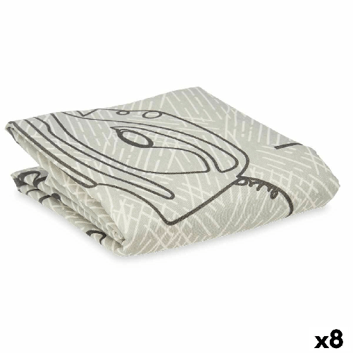 Kipit Copri asse da stiro Grigio 140 x 50 cm Ferro (8 Unità)