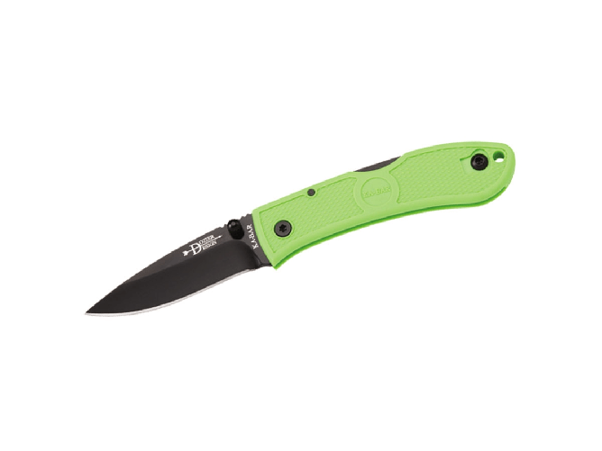 KABAR Ka-Bar DOZIER MINI FOLDER ZOMBIE GREEN 4072ZG