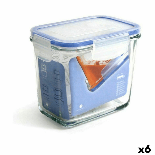 Borgonovo Porta pranzo Ermetico Borgonovo Superblock Rettangolare 14 x 10 x 12 cm (6 Unità)