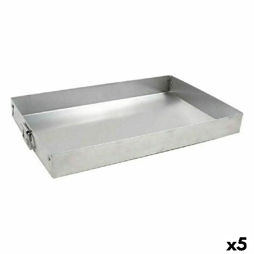 VR Stampo Rettangolare VR Argentato Alluminio 30 x 19 x 3,5 cm (5 Unità)