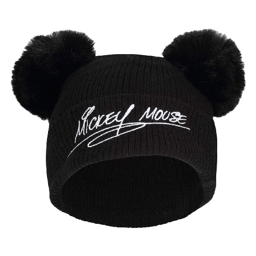 Mickey Mouse Cappello Mickey Mouse Double Pom Nero
