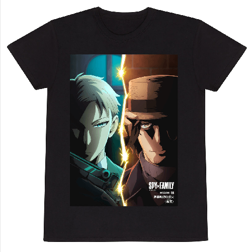Spy X Family Maglia a Maniche Corte Spy X Family Spitscreen Nero Unisex